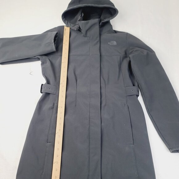 The North Face Women's Black Apex Bionic Belted Winter Snow Trench Coat Size M - Picture 3 of 8